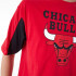 T-shirt New Era Panneau surdimensionné NBA Chicago Bulls Rouge Homme