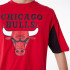 T-shirt New Era Panneau surdimensionné NBA Chicago Bulls Rouge Homme