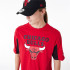 T-shirt New Era Panneau surdimensionné NBA Chicago Bulls Rouge Homme