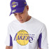 T-shirt New Era NBA Panel Oversized LA Lakers Blanc Homme