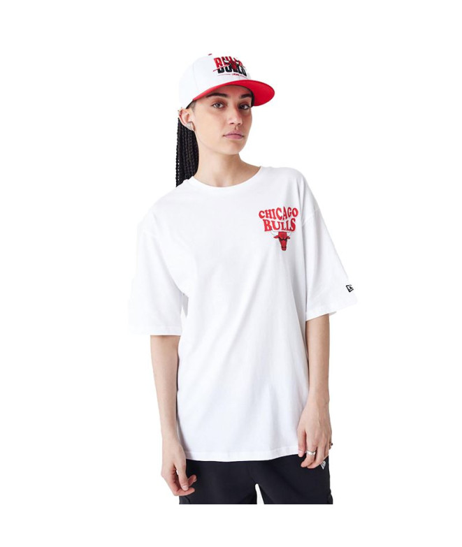 T-shirt New Era Nba Script Oversized Chicago...