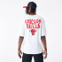 T-shirt New Era Nba Script Oversized Chicago Bulls Blanc Unisexe