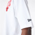 T-shirt New Era Nba Script Oversized Chicago Bulls Blanc Unisexe