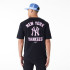 T-shirt New Era Mlb Wordmark Oversized New York Yankees Noir Homme