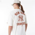 T-shirt New Era Mlb Wordmark Oversized New York Yankees Blanc Homme