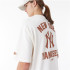 T-shirt New Era Mlb Wordmark Oversized New York Yankees Blanc Homme
