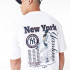 T-shirt New Era Mlb Player Graphc Oversized New York Yankees Blanc Homme