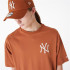T-shirt New Era League Essentials Oversized New York Yankees Marron Unisexe