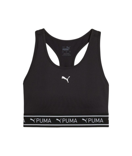 Brassiere de sport Fitness Femme by Puma 4KEEPS Elastic Noir