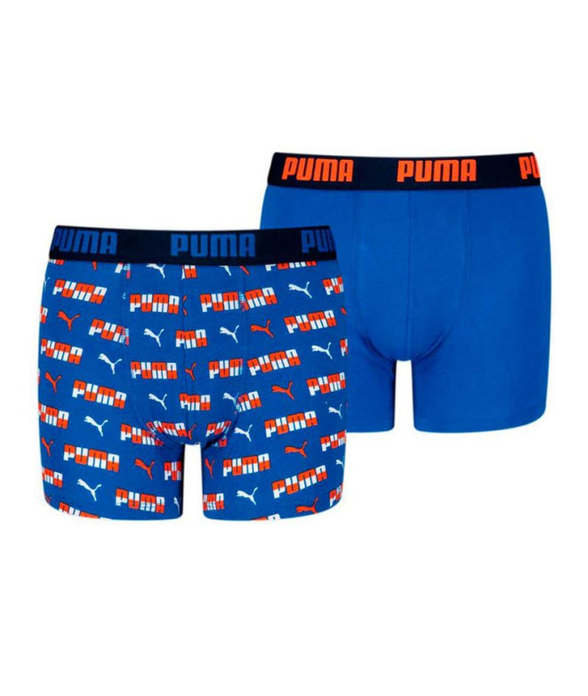 Slip Puma Printed 2P Enfant Combo bleu