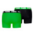 Slip de Puma Everyday Basic 2P Homme Vert/Noir