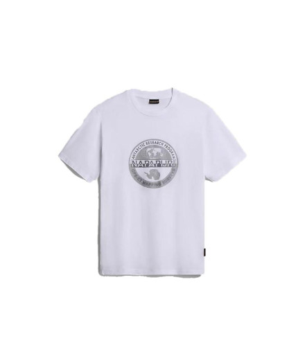T-shirt Napapijri S-Bollo Ss 1 White 002 Homme