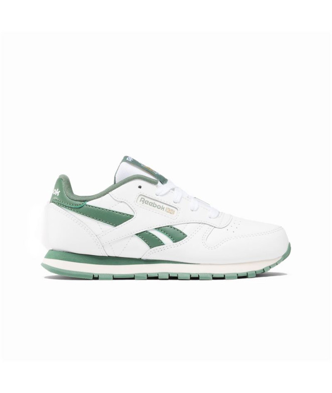 ChaussuresReebok Classic Cuir Enfant Blanc/Vert