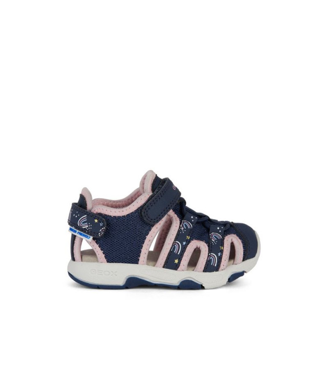 Sandales Geox Multy Fille Bleu/rose