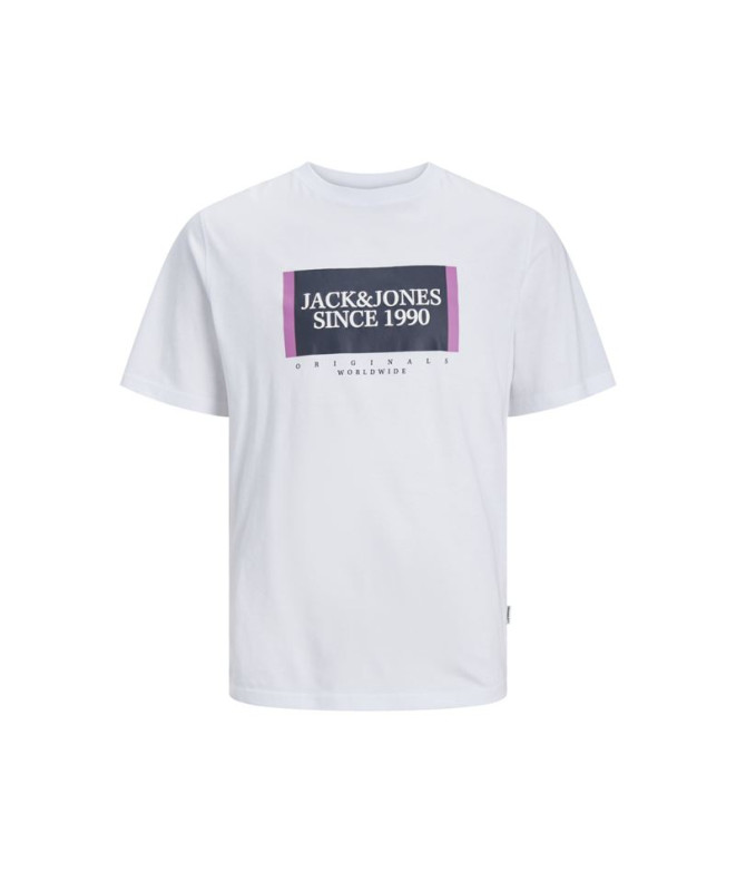 T-shirt Homme Jack & Jones Lafayette Box Blanc