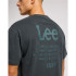T-shirt Lee Loose Logo Washed Black Homme