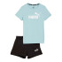 Survêtement Logo Puma & e Turquoise Enfant