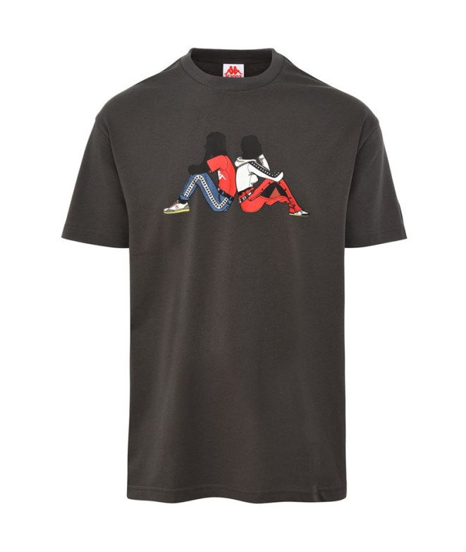 T-shirt de fitness Kappa 222 Groupe pop noir
