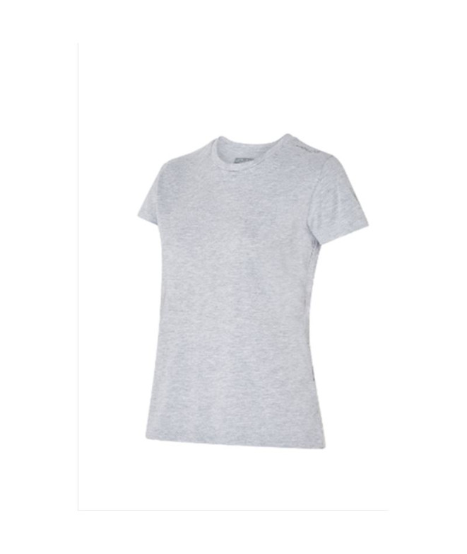 T-shirt fitness Joluvi Femme en coton peigné gris