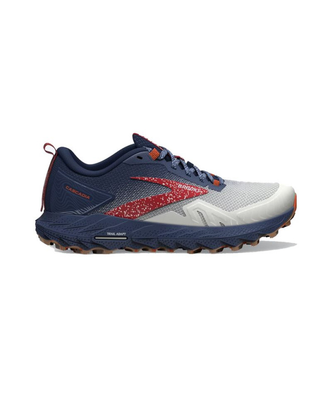 Chaussures Trail Brooks de Cascadia 17 Blanc/Bleu