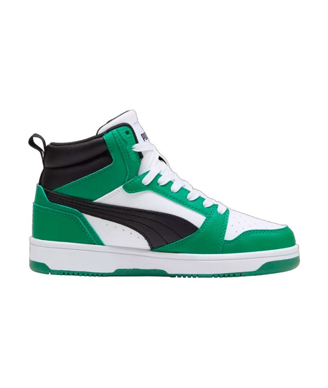 Chaussures Puma Rebound V6 White Enfant