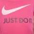 T-shirt Nike Fille Swoosh Just Do It Pink