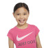 T-shirt Nike Fille Swoosh Just Do It Pink