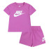 Ensemble Nike Club & Short Set Enfant Rose