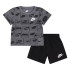 Ensemble Nike Sportswear Club Aop Short Set Enfant Black