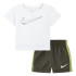 Ensemble Nike Sportswear Club Ssnl Woven Short Set Enfant Khaki