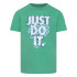 T-shirt Nike Just do it Waves Enfant Green