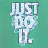 T-shirt Nike Just do it Waves Enfant Green