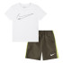Ensemble Nike Nsw Club Woven Short Set Enfant Khaki