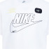 T-shirt Nike Club+ Futura Enfant Blanc