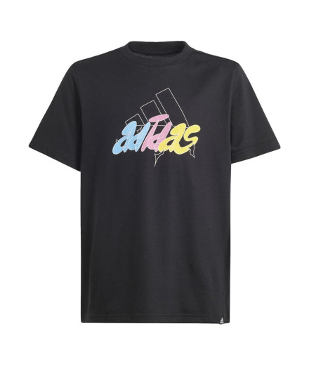T-shirt adidas Gfx Illustré Enfant Noir