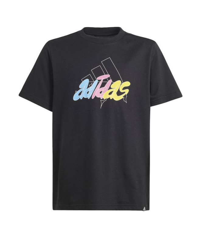 T-shirt adidas Gfx Illustré Enfant Noir