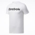T-shirt Reebok Homme Série graphique Logo linéaire Blanc
