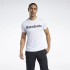 T-shirt Reebok Homme Série graphique Logo linéaire Blanc