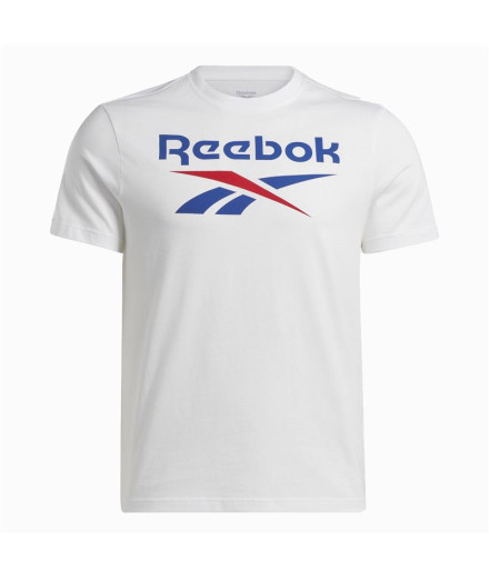 T-shirtReebok IdentityHomme Big Stacked Logo Blanc