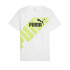 T-shirt Puma POWER Graphic Blanc Jaune Homme