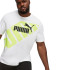 T-shirt Puma POWER Graphic Blanc Jaune Homme