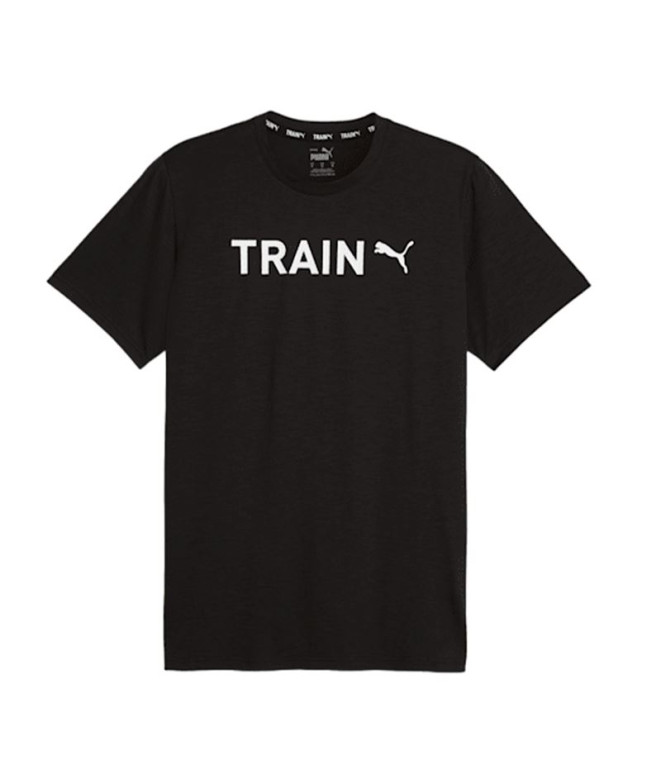 T-shirt Fitness by Puma HOMMES GRAPHIC Noir Homme
