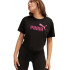 T-shirt Puma Girls Cropped Black Enfant