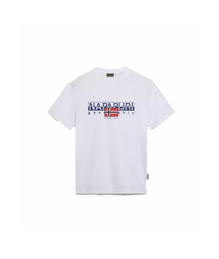 T-shirt Napapijri S-Aylmer White 002 Homme