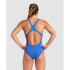 Maillot de bain de Natation Arena Maillot de bain d'équipe Femme Bleu/Blanc