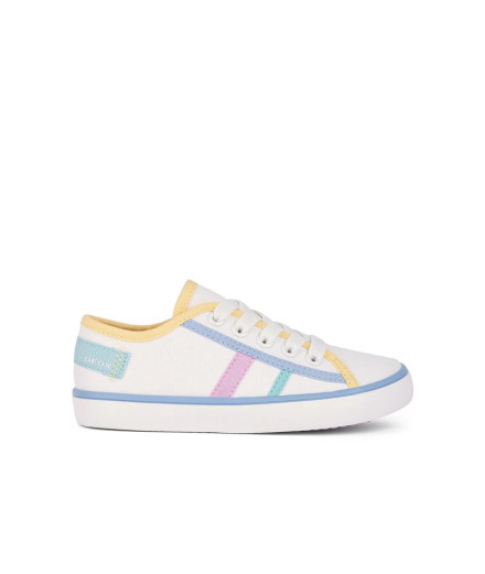 Chaussures Geox Gisli Fille Blanc/Jaune