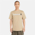 T-shirt Timberland Kennebec River Linear Logo Beige Homme