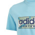 T-shirt adidas Camo Linear Enfant Bleu