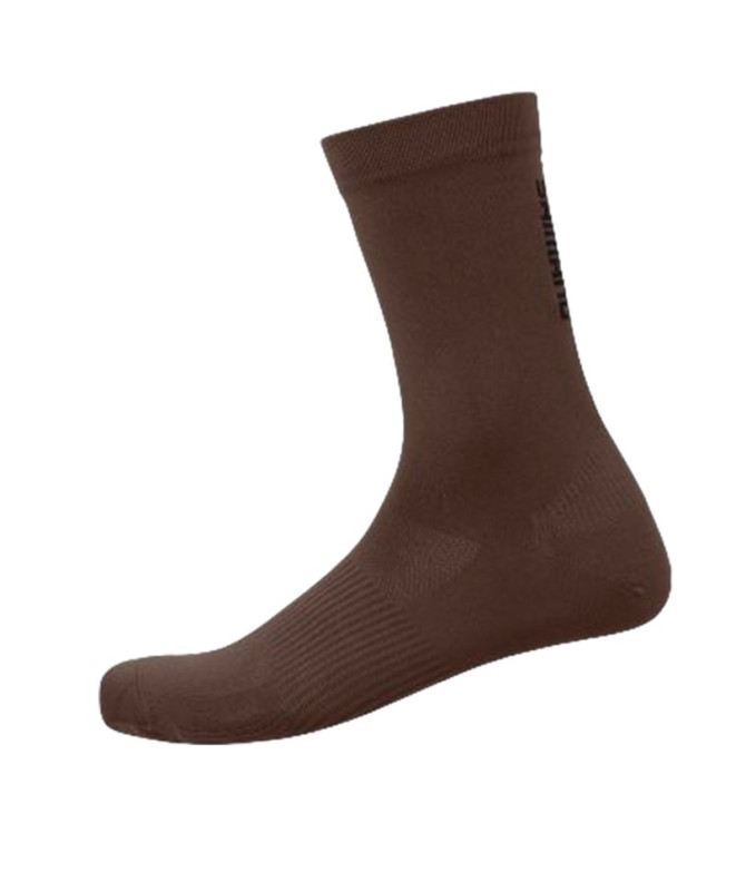 Chaussettes cyclisme Shimano de Gravel Brown