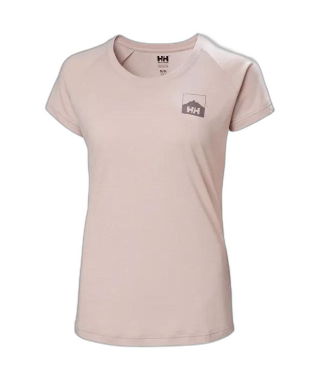 T-shirt Helly Hansen Nord Graphic Drop Femme Rose
